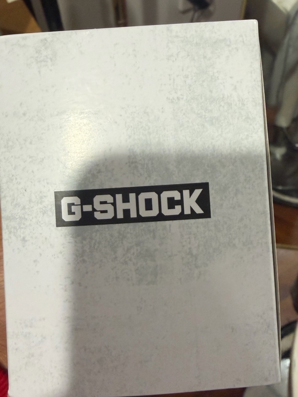 G-Shock White Box with Black Logo